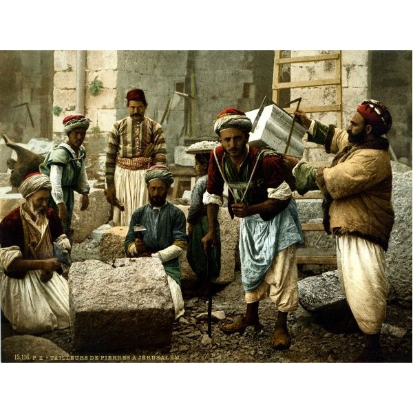 Tailleur de pierre à Jérusalem