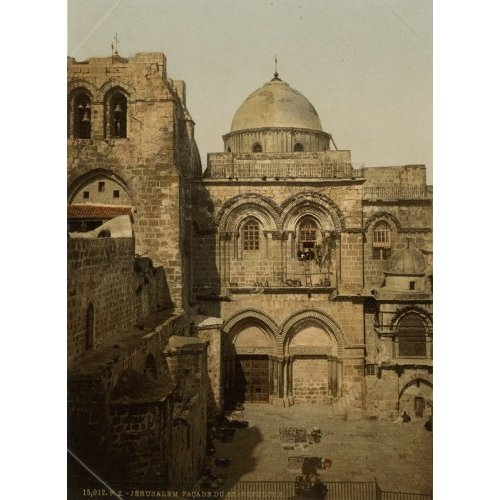 Jerusalem, the facade of the Holy Sepulchre