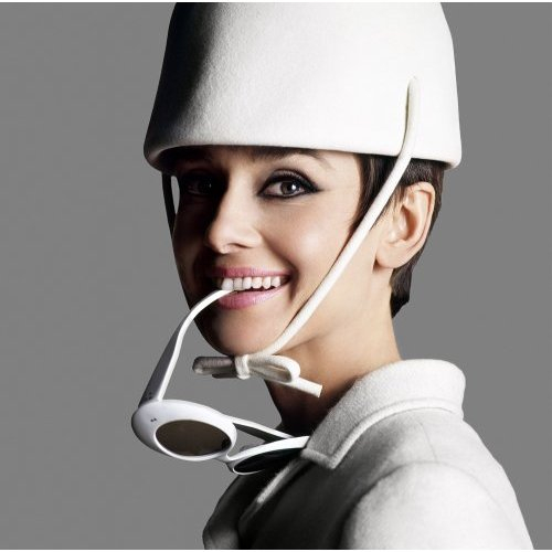 AUDREY HEPBURN IN GIVENCHY WITH GLASSES
