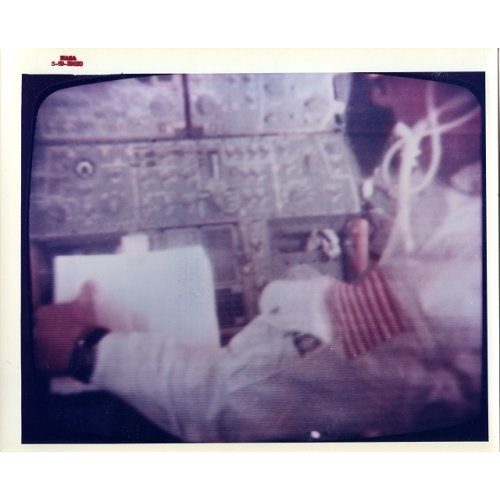 Interior of the Lunar Module (Neil Armstrong?) July 18, 1969