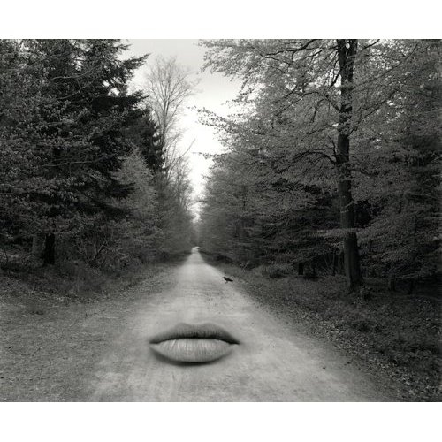 Lips on a road