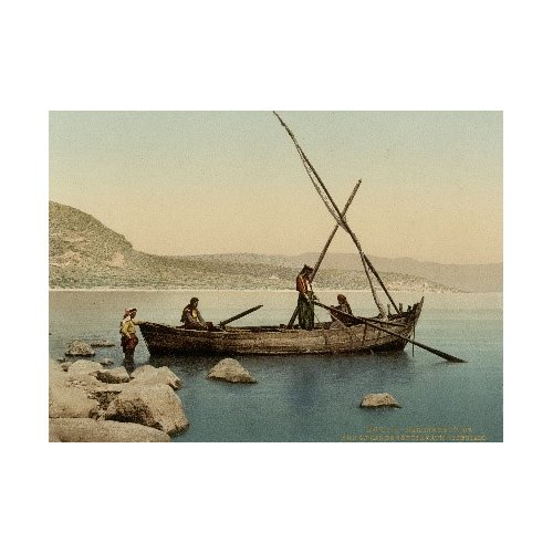 Tiberias, Fishing boat on the lake Kinneret
