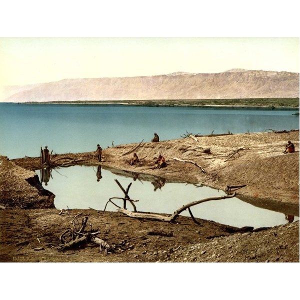On the northern bank of the Dead Sea