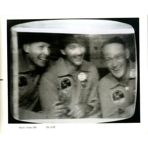 Astronauts in quarantine on their return to Earth July 24, 1969