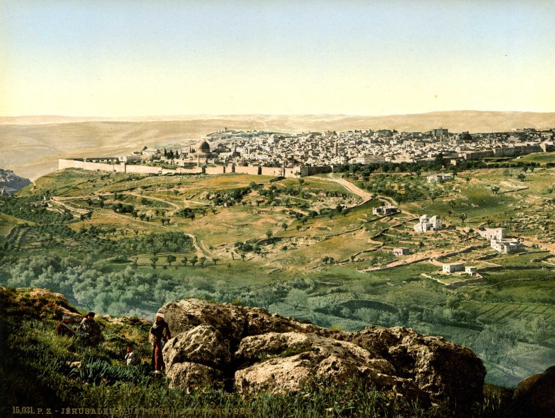 Vue générale de Jérusalem, prise du Mont Scopus