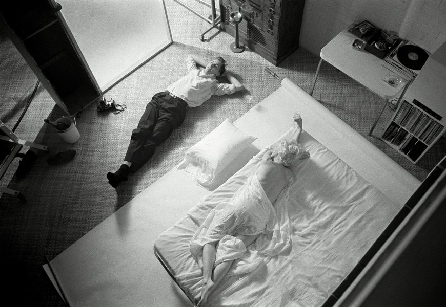 Marilyn & Douglas lying on the floor