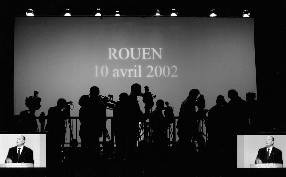 Jacques CHIRAC en campagne à Rouen